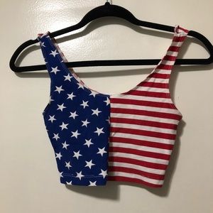AMERICAN APPAREL AMERICAN FLAG CROP